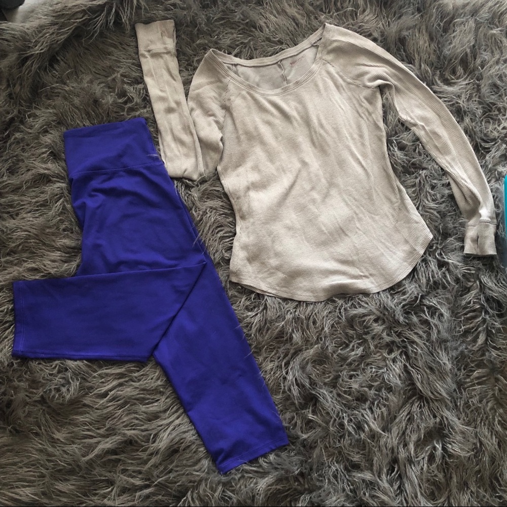 Leggings and thermal sweater